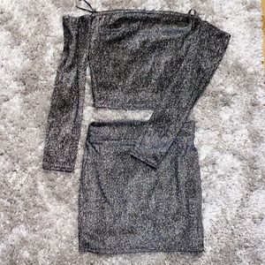Forever 21 sparkly two piece set